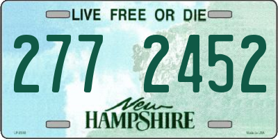 NH license plate 2772452