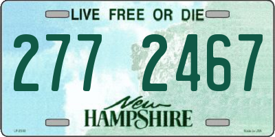 NH license plate 2772467