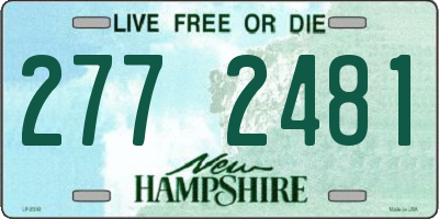 NH license plate 2772481
