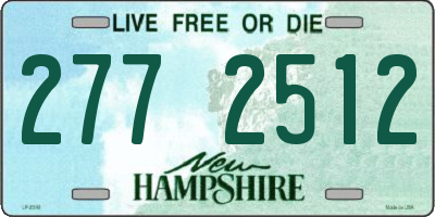 NH license plate 2772512