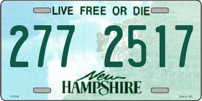 NH license plate 2772517