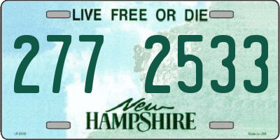 NH license plate 2772533