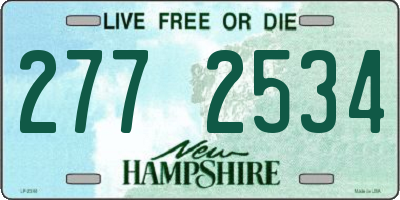 NH license plate 2772534
