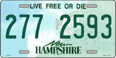 NH license plate 2772593