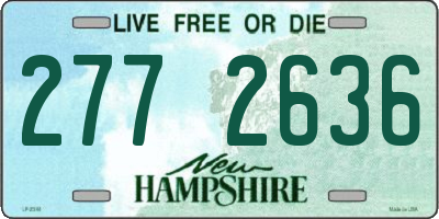 NH license plate 2772636