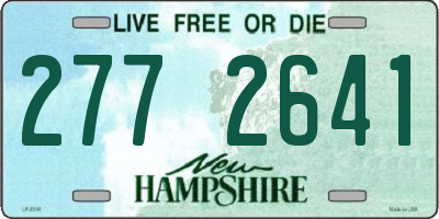 NH license plate 2772641