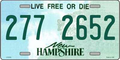 NH license plate 2772652