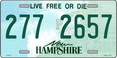 NH license plate 2772657