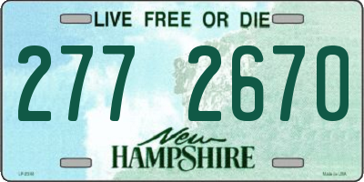 NH license plate 2772670