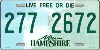 NH license plate 2772672
