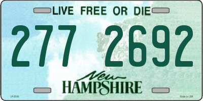NH license plate 2772692
