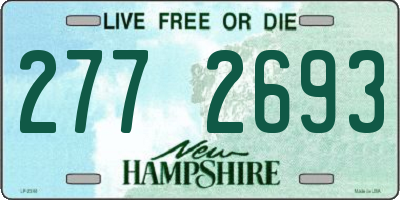 NH license plate 2772693