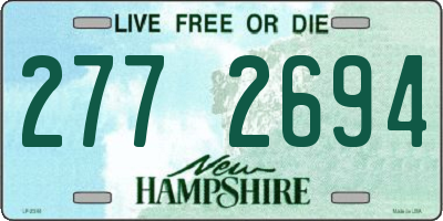 NH license plate 2772694
