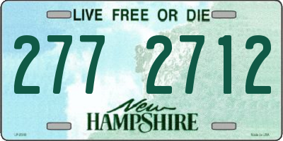 NH license plate 2772712