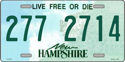 NH license plate 2772714