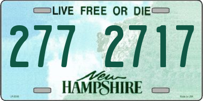 NH license plate 2772717