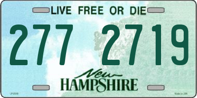 NH license plate 2772719