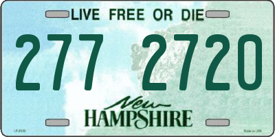 NH license plate 2772720