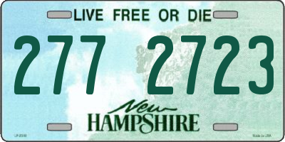 NH license plate 2772723