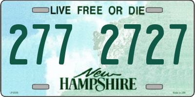 NH license plate 2772727