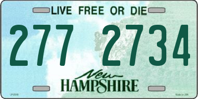 NH license plate 2772734