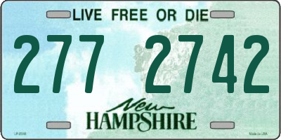 NH license plate 2772742