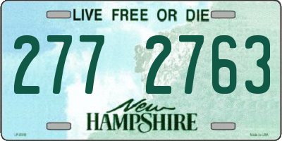 NH license plate 2772763