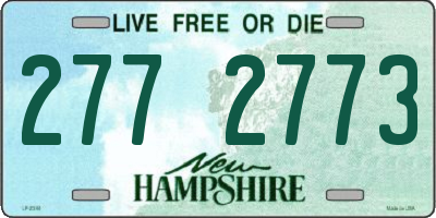 NH license plate 2772773