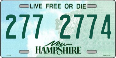 NH license plate 2772774