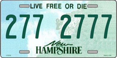 NH license plate 2772777
