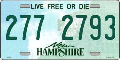 NH license plate 2772793