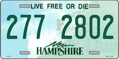 NH license plate 2772802