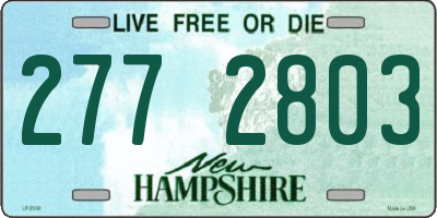 NH license plate 2772803