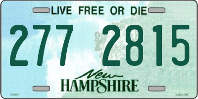 NH license plate 2772815