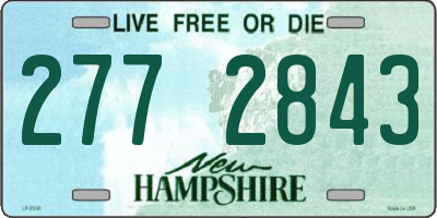 NH license plate 2772843