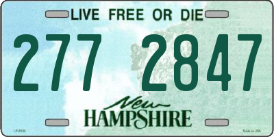 NH license plate 2772847