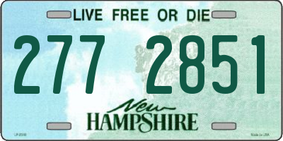 NH license plate 2772851