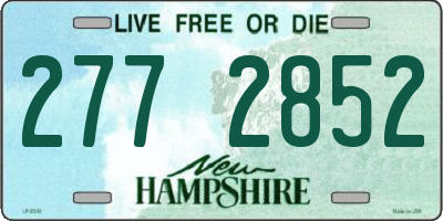 NH license plate 2772852