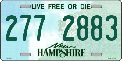 NH license plate 2772883