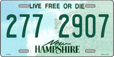 NH license plate 2772907