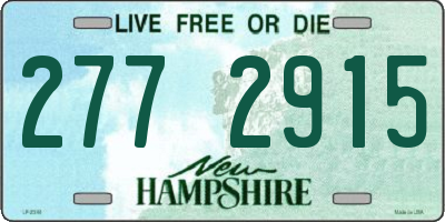 NH license plate 2772915