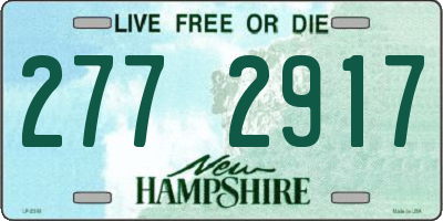 NH license plate 2772917