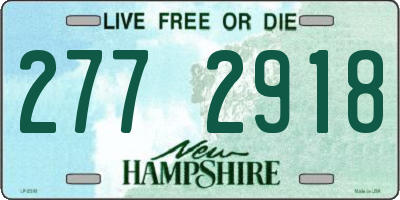 NH license plate 2772918