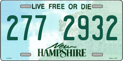 NH license plate 2772932