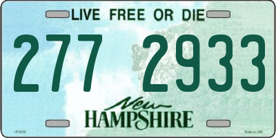 NH license plate 2772933