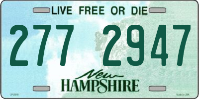 NH license plate 2772947