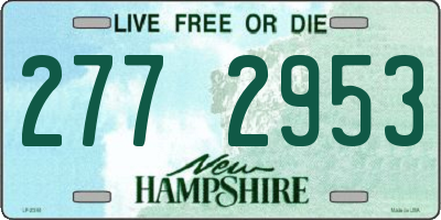 NH license plate 2772953