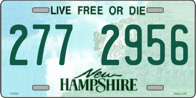 NH license plate 2772956