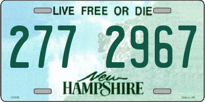 NH license plate 2772967