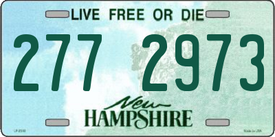 NH license plate 2772973